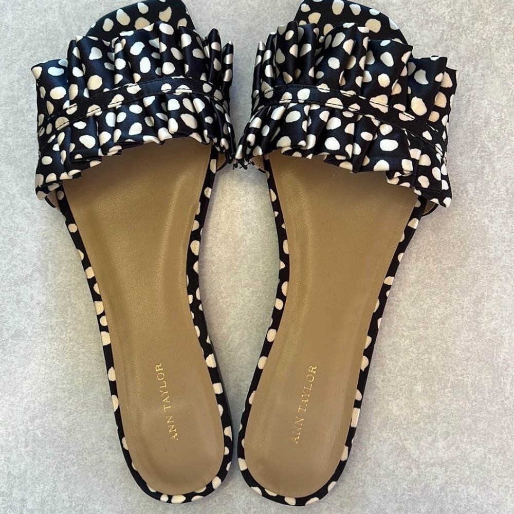 Ann Taylor - Bea Animal Print Slide Sandals